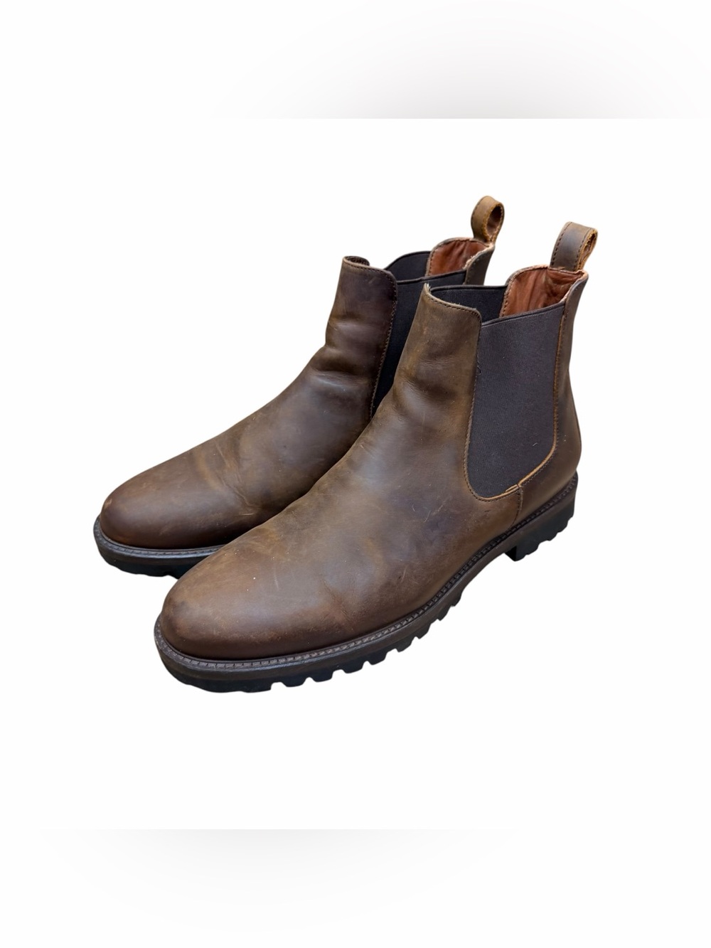 Portland Leather Patina Chelsea Men's size 11 Brown Leather Chelsea Boots